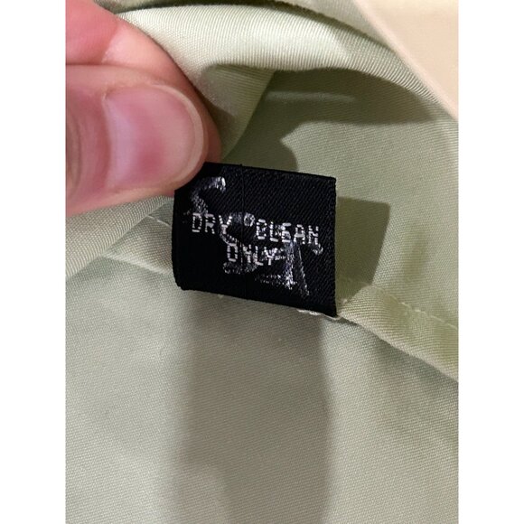 Ellen Tracy Womens Double-Breasted Coat Light Yellow Size 18 - Picture 8 of 9